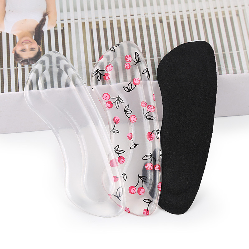 Insoles For Shoes Silicone Gel Heel Protector Soft Cushion Pad Women Protector Foot Feet Insole Shoes Accessories Shoe Inserts