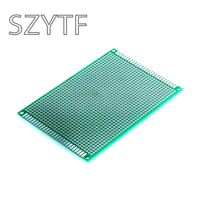 8X12cm 8*12cm Double Side Prototype pcb Breadboard Universal Printed Circuit Board for Arduino 1.6mm 2.54mm Glass Fiber