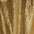 45*30cm Cheap gold Color l metallic metal mesh sequin fabric for curtains sexy women evening Cosplay dress tablecloth swimwear