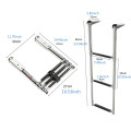 2/3/4 Steps 304 Stainless Steel Pulley Marine Hardware Under Platform Ladder For Boat Accessories Marine