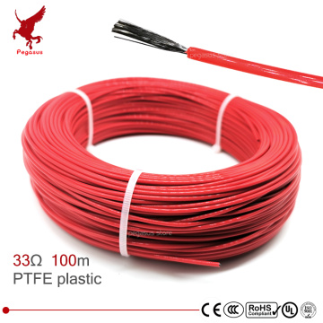 100m multipurpose 12k 33ohm PTFE carbon fiber heating cable 5V-220V floor heating high quality infrared heating wire warm floor