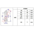 BT0830 608ZZ 608Z 608 Nylon wheel hanging / ball bearing with pulley wheel for doors and windows 8*30*9MM