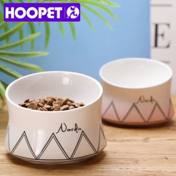 HOOPET Cat Bowls Ceramic Feeding and Drinking Feeder Pet Food And Water Bowls For Cats Dogs Feeders Cat Bowl Pet Supplies