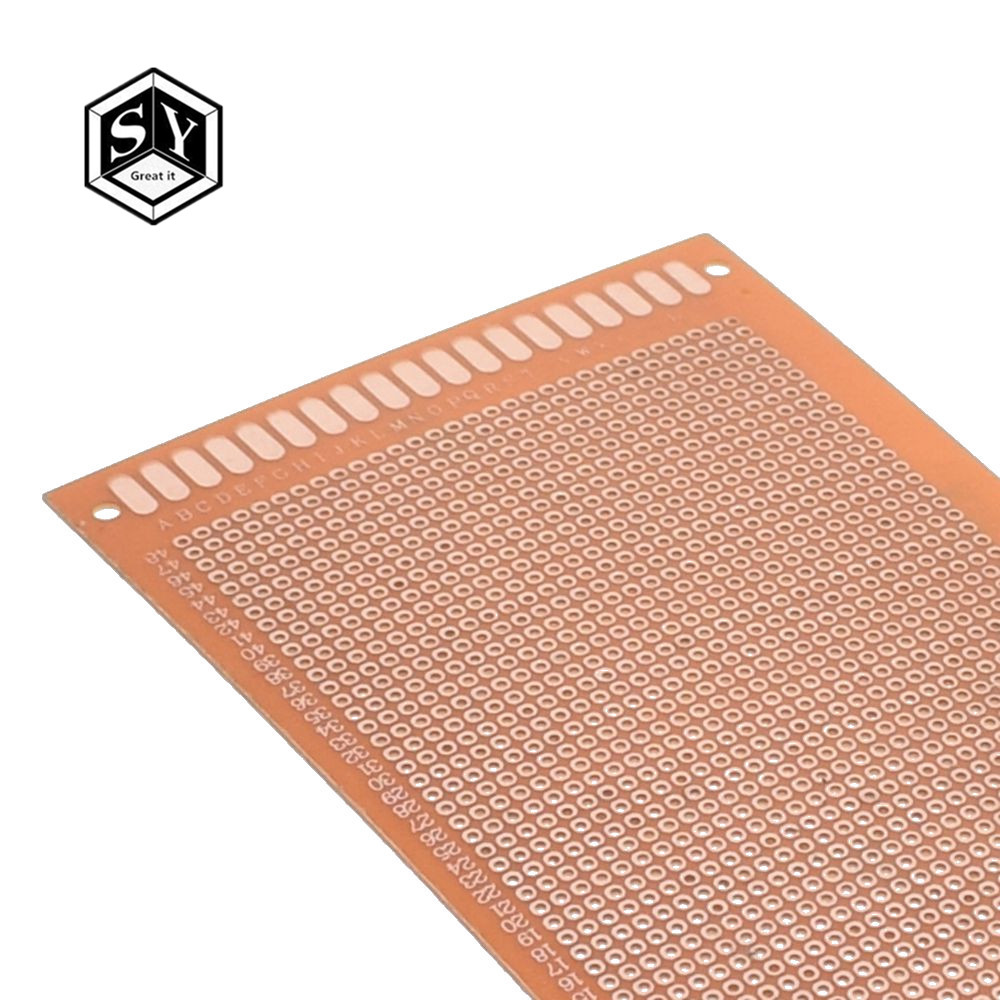 1PCS Great IT 9x15 9*15cm Single Side Prototype PCB Universal Board Experimental Bakelite Copper Plate Circuirt Board yellow