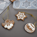 Christmas Bell Snowflake Elk Pendant Keychain Silicone Mold for Uv Epoxy Resin Moulds Jewelry Making Diy Pendant Jewelry
