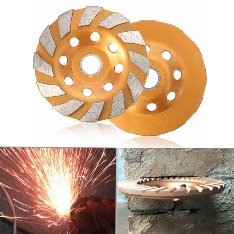 100mm/4inch 8 Holes HGS Segment Grinding Wheel Diamond Grind Cup Disc Concrete Granite Stone Grinder DIY Power Tool