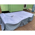 Gray Big Size Patio Furniture Covers, Outdoor Sectional Furniture Covers Waterproof 210D Outdoor Rectangular Table and Chair Set