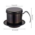 Vietnam Coffee Filter Pot Pour Over Dripper Brewing Single Cup Brewer Press Percolator Home Kitchen Coffee Making Appliance