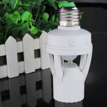 AC 110-220V 360 Degrees PIR Induction Motion Sensor IR infrared Human E27 Plug Socket Switch Base Led Bulb light Lamp Holder