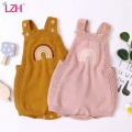 Summer Newborn Baby Rompers Rainbow Knitted Baby Clothes Sleeveless Kids Infant Jumpsuit Baby Boy Girl Clothes Toddler Clothing