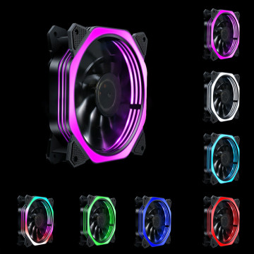 Cooling Radiator Ventilador PC Cooler Master Multi-color 12V Computer Case Supply Cooling With LED Light Silent Radiator Fan