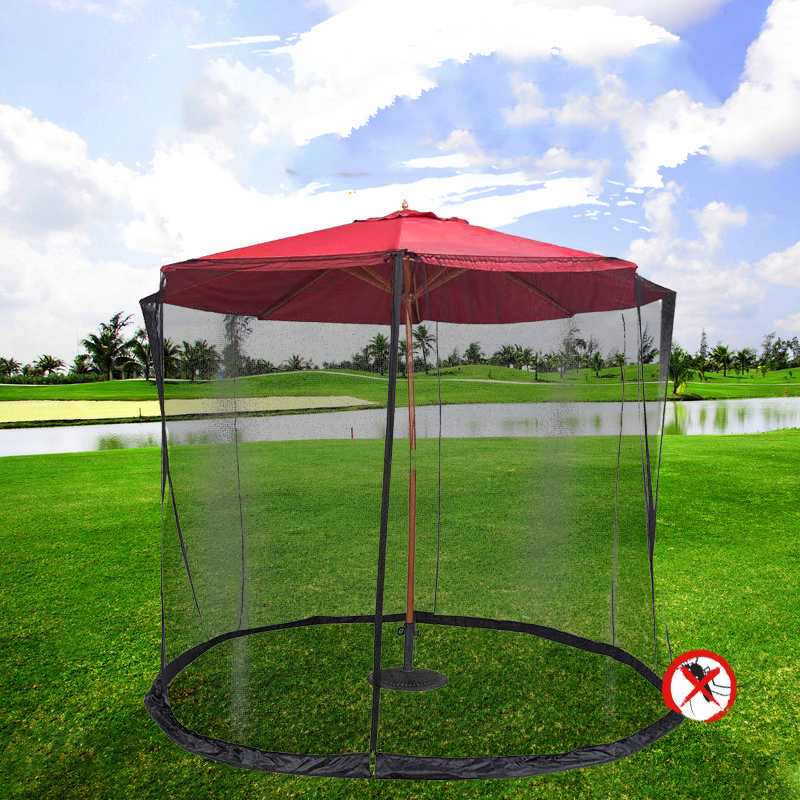 Mosquito Net Outdoor Parasol Home Bed Mosquito Net Patio Courtyard Camping Desk Umbrella Net Cover Prevent Insect Home Textile