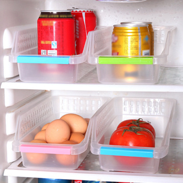 Transparent Plastic Box Fridge Organizer Fruits Vegetables Sorting Container Kitchen Eggs Storage Basket Food Drawers Case