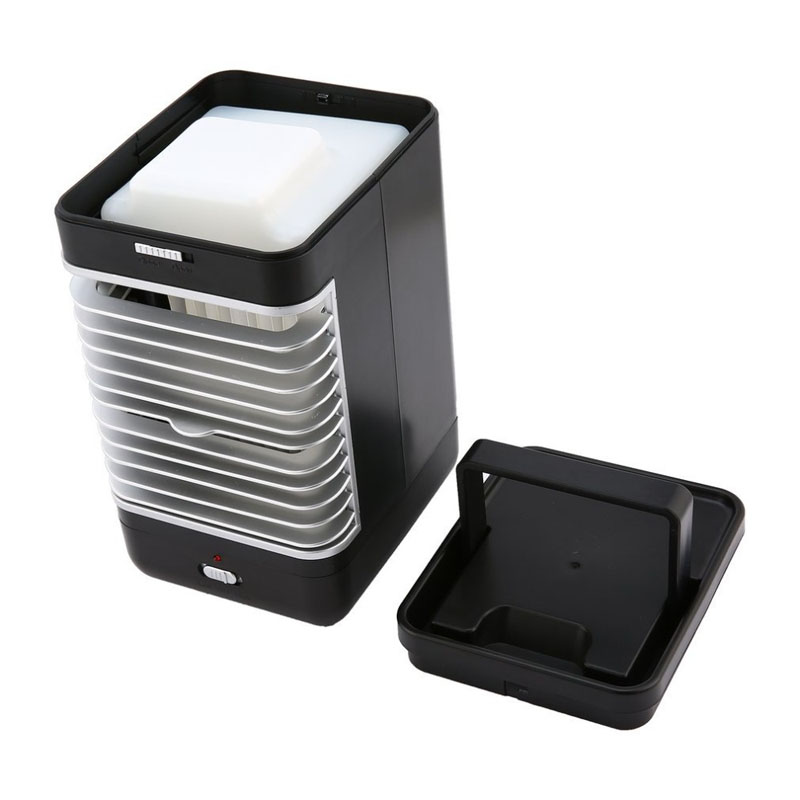 Mini small electric air cooler portable fan air conditioner battery table desk fans cooling air conditioning Any Space home