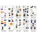 10Pcs Halloween Luminous Tattoo Ghost for Kids Fake Tattoo Witch Glowing In Dark Waterproof Temporary Tattoo Stickers Body Art,Q