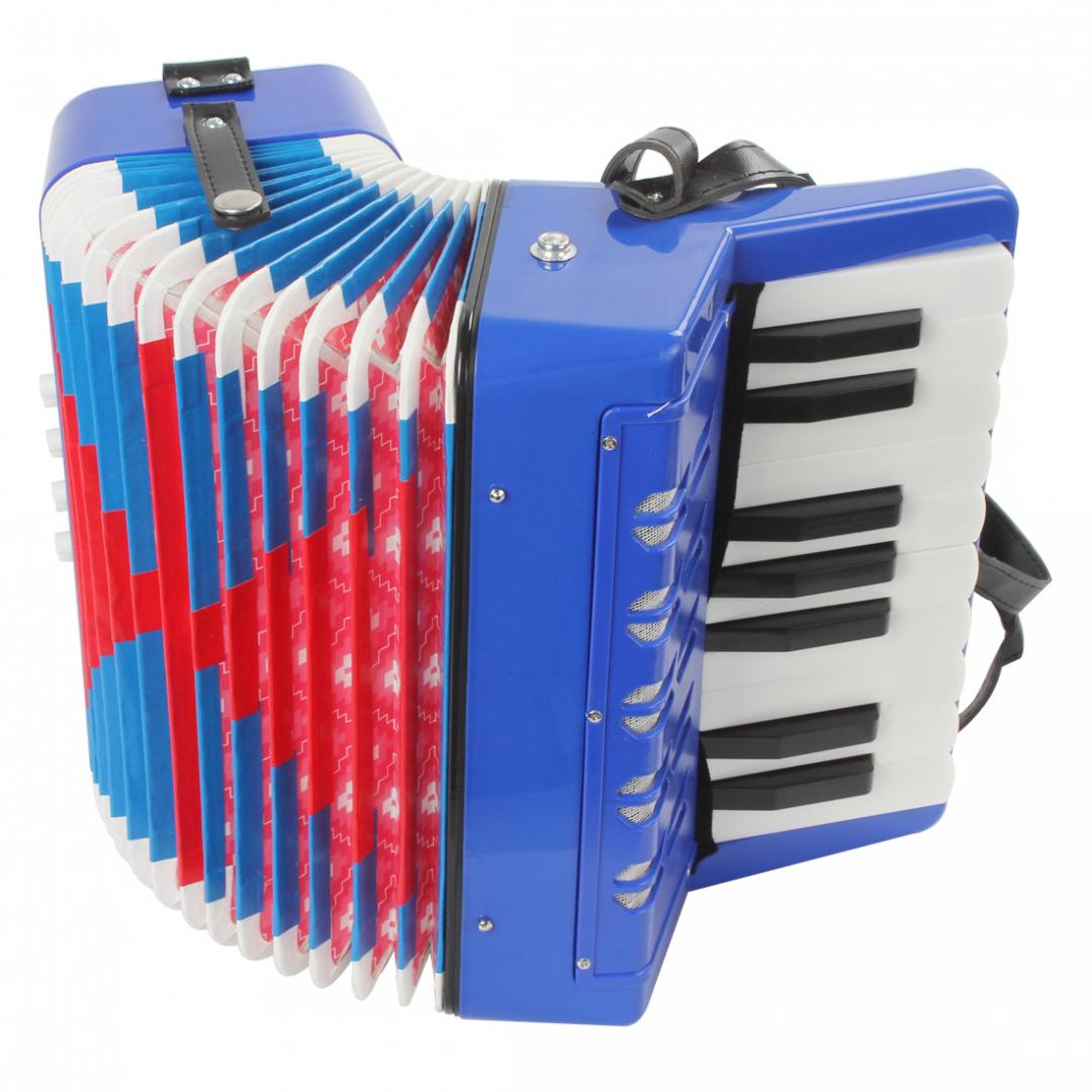 Accordion Mini Educational Musical Instrument 17 Keys 8 Bass Accordion for Kids Children