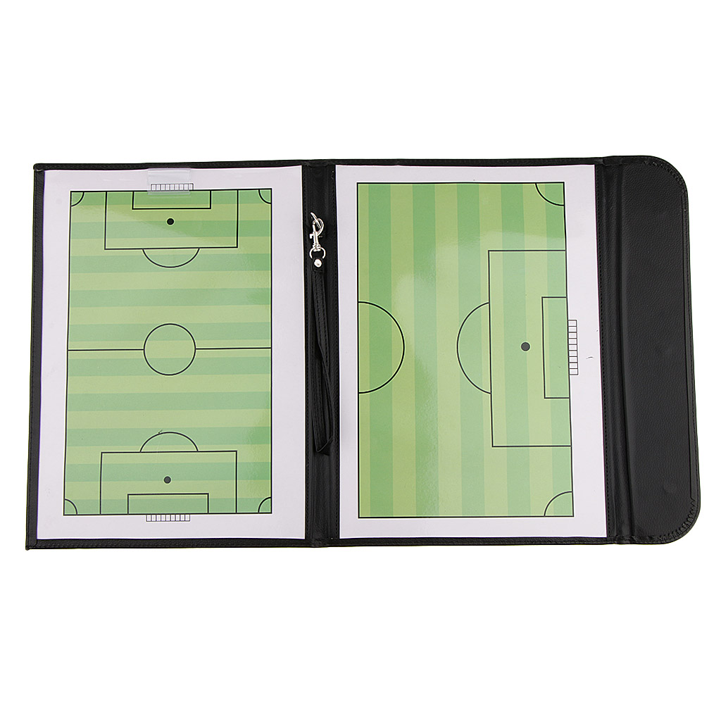 Precision Leather Football Soccer Coaches A4 Tactics Boards Folder