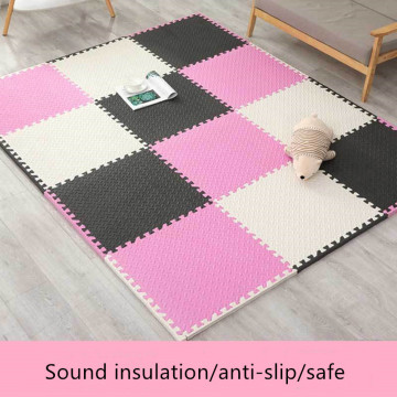 1.2/2.5CM Thickness PE Foam Play Puzzle Mat for kids Interlocking Exercise Tiles Floor Carpet Rug 30X30cm Playmat 6PCS/set