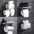 304 Stainless Steel Tissue Box Roll Stand Mobile Phone Stand Toilet Paper Holder Bathroom Tissue Holder