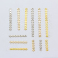 100p Gold Silver Plated DIY Jewelry Making Findings 5Hole 7Hole 10Hole 13Hole Spacer Bars Connectors Separation Metal Beads