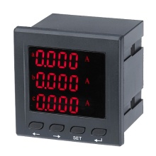 Three-phase current meter with digital readout