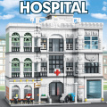 4953pcs City Street View Series Hospital Building Blocks Creator Ambulance Bricks Toys Christmas Gifts For Children Kids