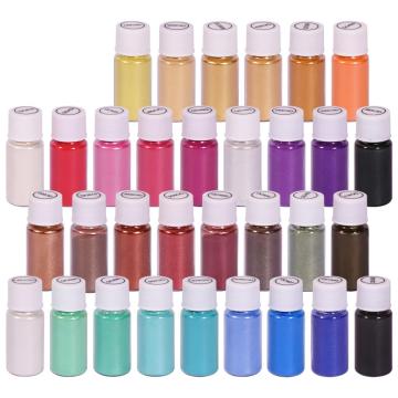 Biutee 32Color 5g Mica Powder Pigment Pure Pearl Epoxy Resin For Lip Gloss Cosmet metallic Color Blush Nail Art Resin Soap Craft