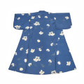 Women's Yukata Traditional Japan Kimono Robe Photography Dress Cosplay Costume Dark Blue Color flower Prints Vintage Clothing
