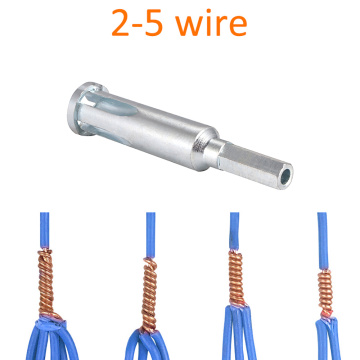 Electrical Twist Wire Tool 2~5 Hole Electrician Universal Automatic Twisting Wire Stripping Doubling Machine Connector