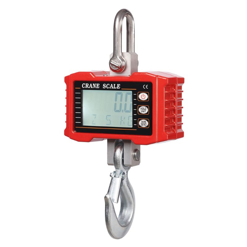 1000KG/2000LBS Digital Hanging Scale Industrial Heavy Duty Crane Scale with Accurate Reloading Spring Sensor Dropshipping