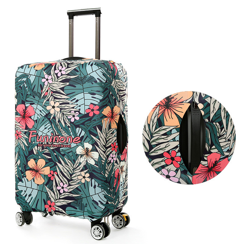 Women's Flowers Pattern Luggage Cover Men Protect Dust Case Trolley Suitcase Covers Essential Elasticity Case Travel Accessories