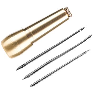 MIUSIE 1Pcs Canvas Leather Tent Shoes Sewing Awl Taper Leather craft Needle Kit Repairing Tool Sets Hand Stitching
