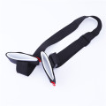 Adjustable Ski Pole Shoulder Hand Carrying Eyelashes Hand Straps Porter Hook Loop Protection Black Nylon Grip Belt Bag