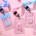 1PCS Transparent ID Badge Case Clear Card Holder with Lanyard Bank Credit Card Holders ID Badge Holders Accessories