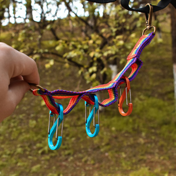 Colorful Tents Hanging Lanyard with Buckles Camping Portable Outdoor Camping Hiking Multipurpose Outdoor Elements