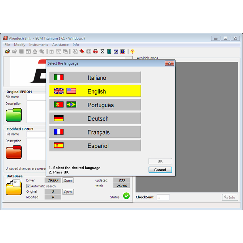 ECM Titanium V1.61 Software With 26100 Driver ECU For K T/ A And KESS V2 Multi-Languages With 18259+ DRIVER