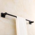 40/50/60 cm Vintage Black Stainless steel Towel Bar Wall Mounted Bathroom Accessories Single Towel Rack Modern Towel Hang