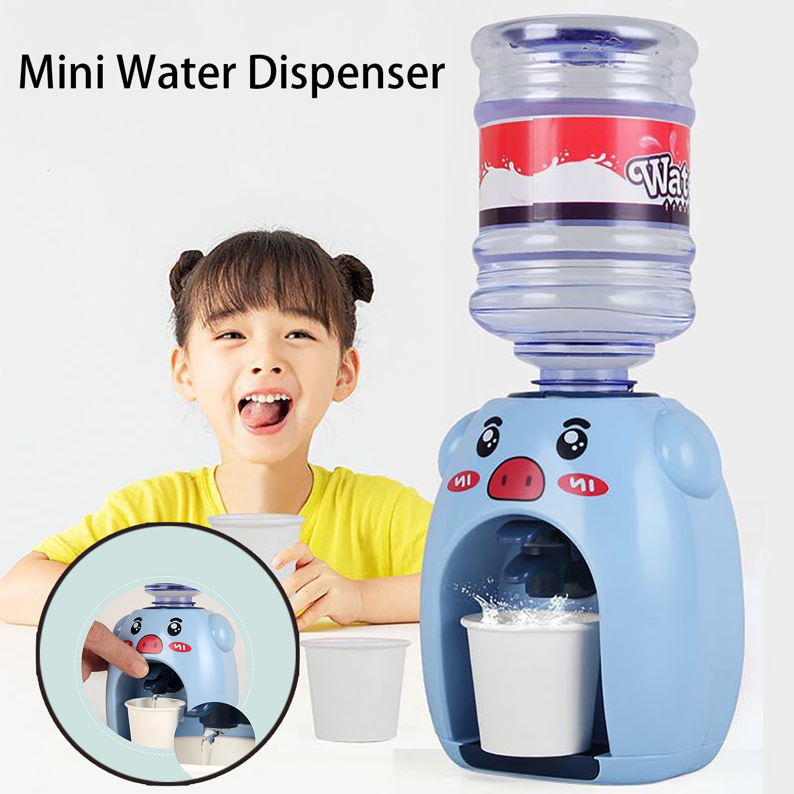 40# Cute Mini Drink Machine Drink Electric Water Dispenser Desktop Water Holder Heating Cooling Water Fountains Drinkware