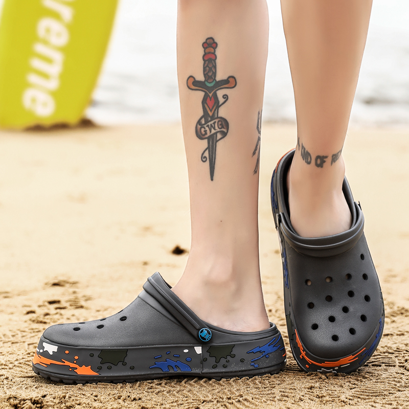 Men New Summer Sandals for Beach Sports 2020 Women PU Slip-on Shoes Slippers Female Male Croc Clogs Crocks Crocse Water Mules