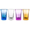 1PC Color Plastic Spirits Shot Glass Bold Bar Club Tumbler Liquor Wedding Wine Glasses Cocktail Pint Bullet Vodka Cups