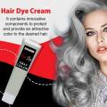 Smoky Gray Hair Dye Cream Permanent Hair Color Wax Unisex Gray Punk Cool Light Grey Silver Hair Dye Paint Wax Hair Styling TSLM2