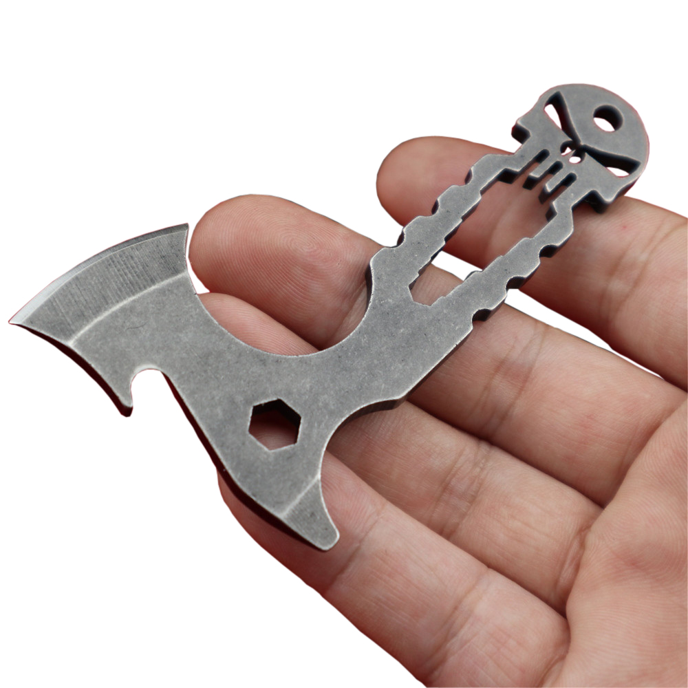 MASALONG EDC Multi-functional High Hardness Blade Mini Tool-Skeleton Axe Kni173