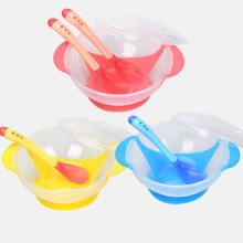 Training Bowl Spoon Tableware Set Dinner Bowl Learning Dishes With Suction Cup Baby Bowl Set Children Training Dinnerware