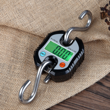 WH-C100 150kg Mini Heavy Duty Electronic Digital Stainless Steel Hook Scale Double Accuracy LCD Hanging Crane Scale