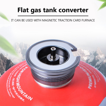 Aluminum Alloy Outdoor Camping Hiking Stove Adaptor Gas Cartridge Tank Cylinder Converter for Split Type Furnace Gas Torch