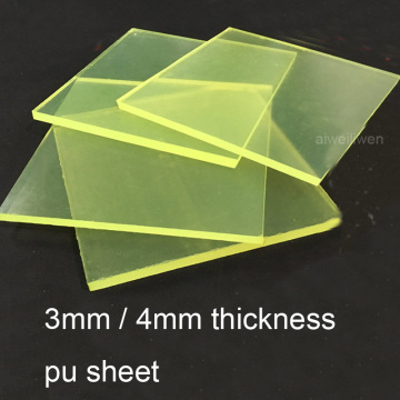 3mm 4mm Polyurethane plate PU panel pu sheet Optimal force glue board Elastic rubber sheet Oil-resistant plate vibration damper