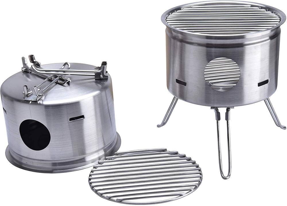 Outdoor Stainless Steel Foldable Camping Wood Stove