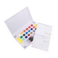 12/18/24/36 Colors Portable Travel Solid Watercolor Pigment Paints Set With Water Color Brush Pen For Painting Art Supplies