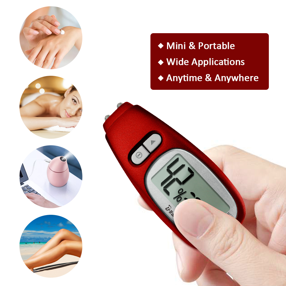 Professional LCD Display Precision Skin Care Tester Moisture Oil Content Facial Skin Analyzer Face Care Health Monitoring