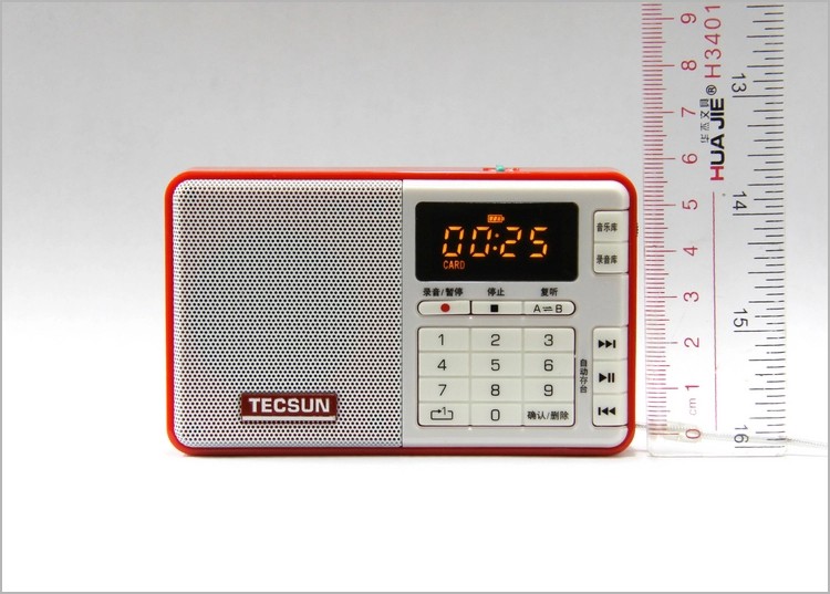 Original TECSUN Q3 FM Stereo Radio with REC Recorder TF Card MP3 Player USB Speaker FM Radio